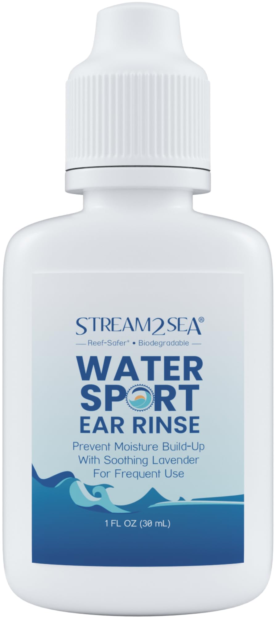 STREAM 2 SEA Ear Rinse Drops for Swimmers Biodegradable Natural, 1 Fl Oz