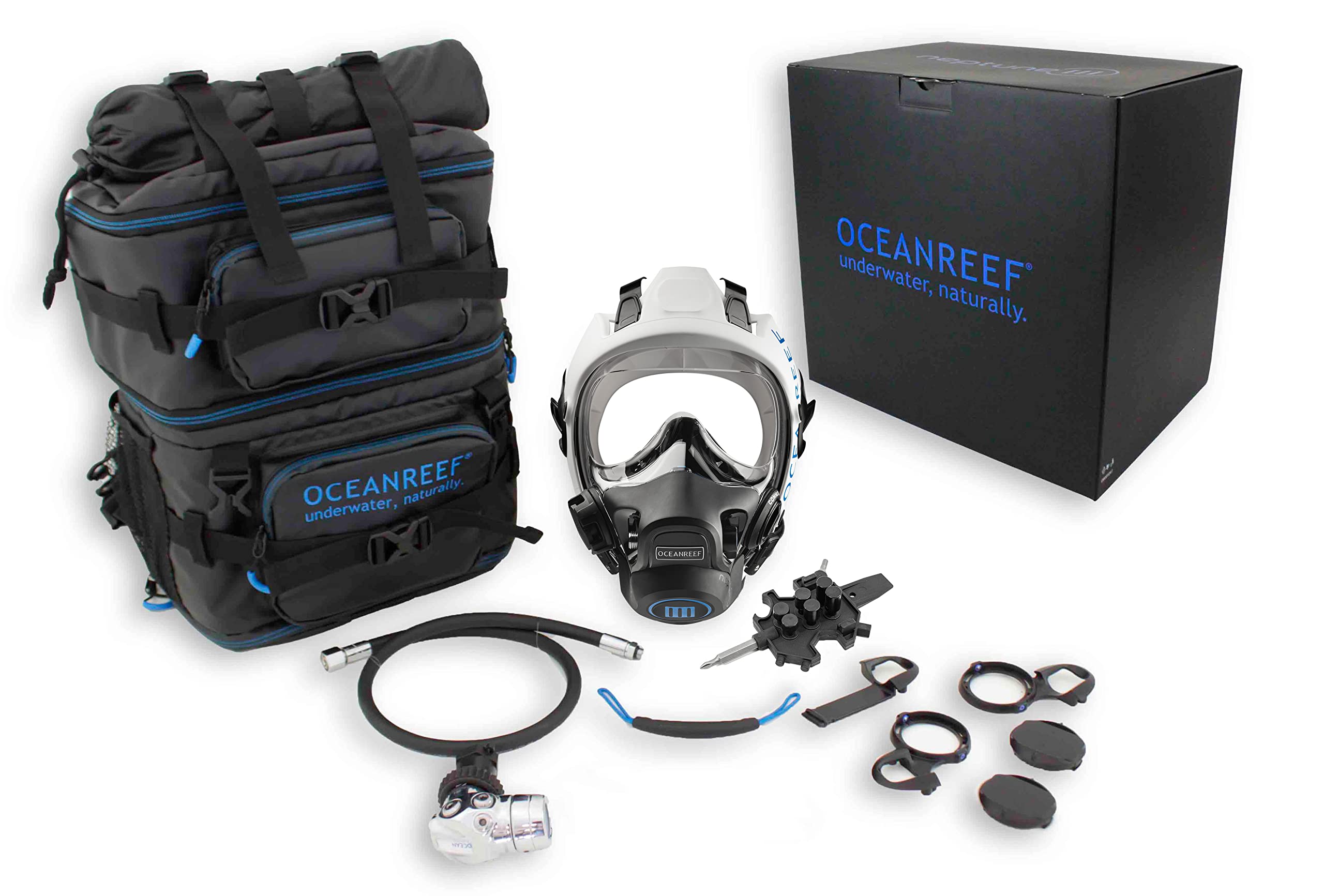 Neptune III System - White M/L MASK + DIN 1ST Stage