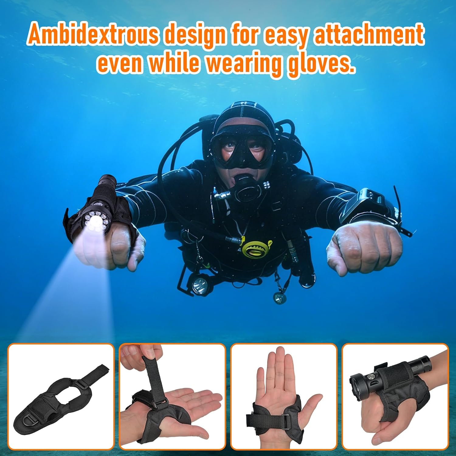 Underwater Dive Light Security Strap