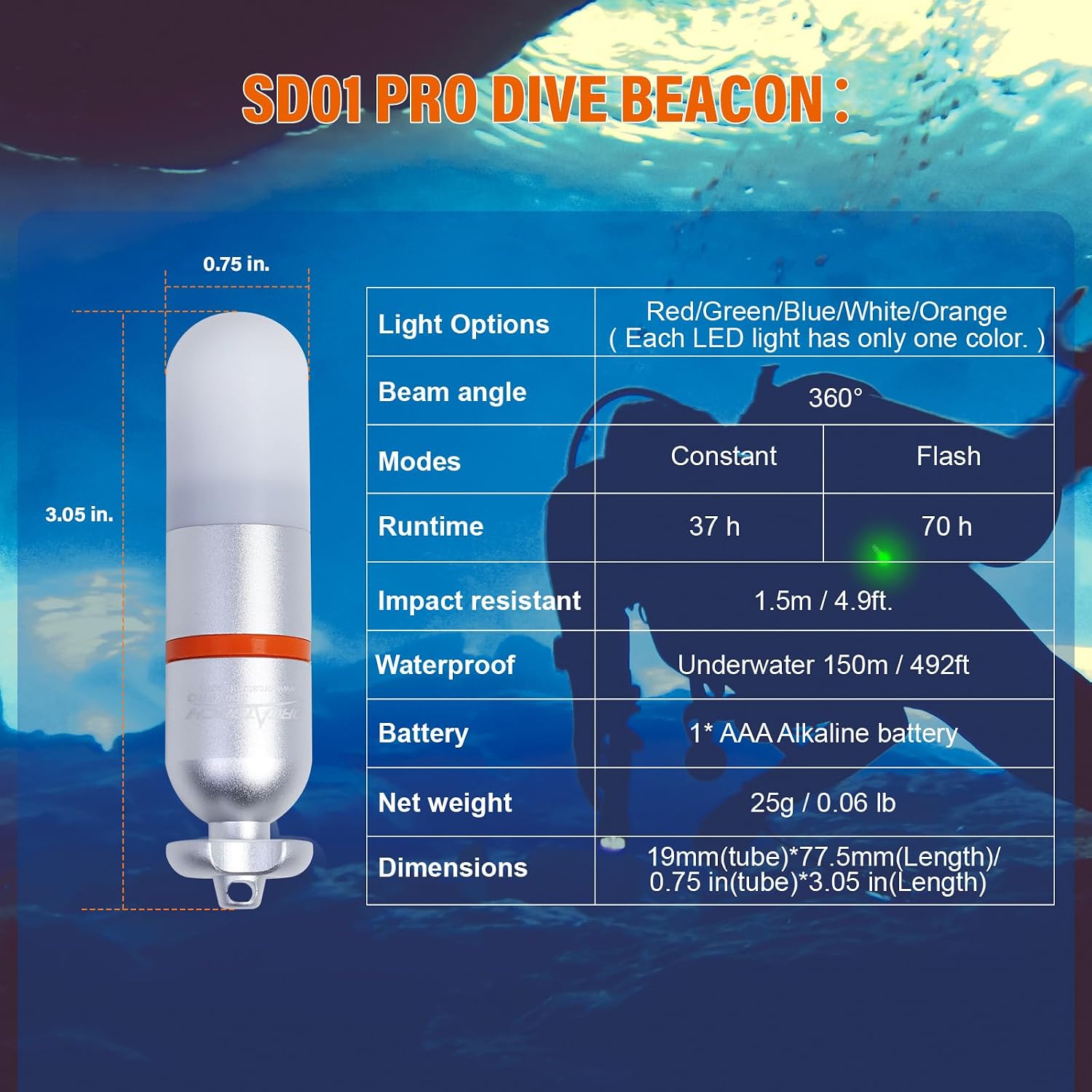 Night Dive Signal Light