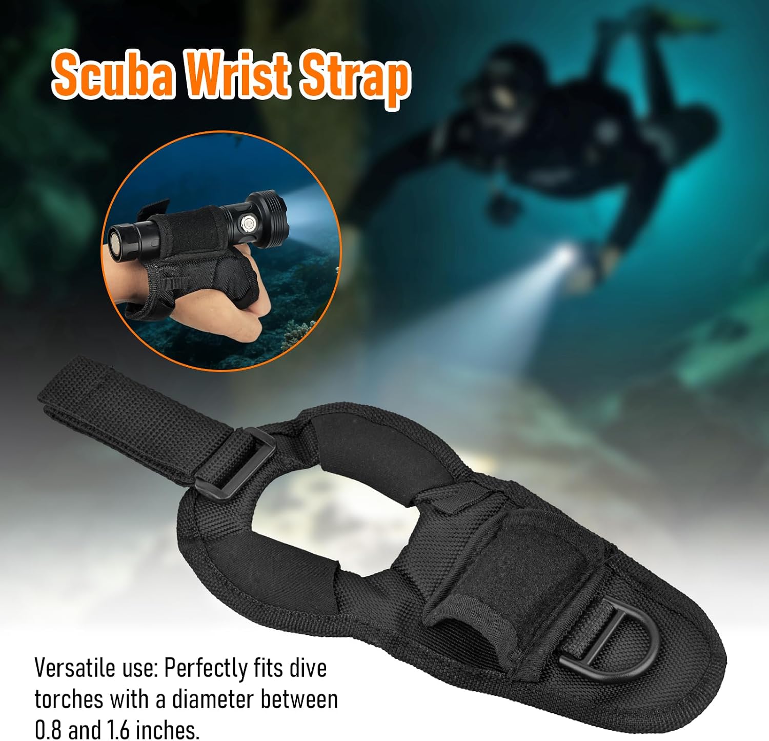 Underwater Dive Light Security Strap