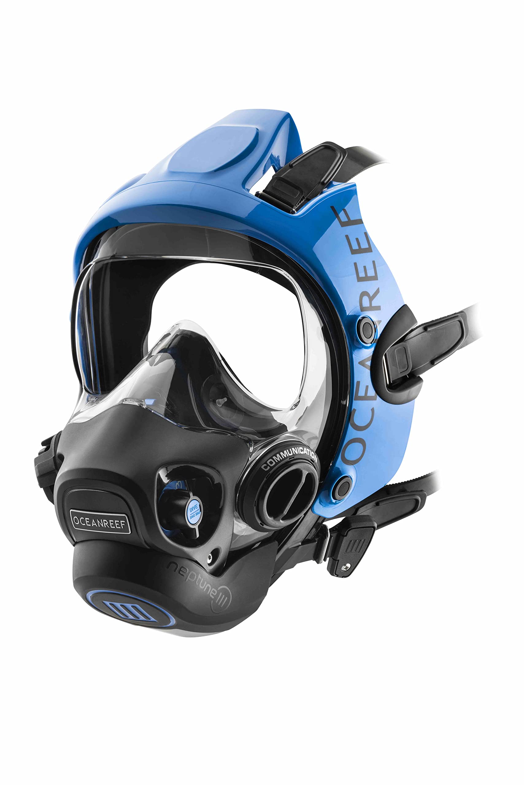 OCEAN REEF - Neptune III - Full Face Mask - Fully Integrated Regulator (Blue, S/M)