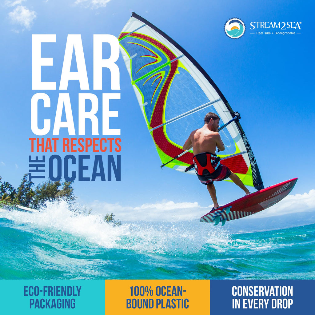 STREAM 2 SEA Ear Rinse Drops for Swimmers Biodegradable Natural, 1 Fl Oz