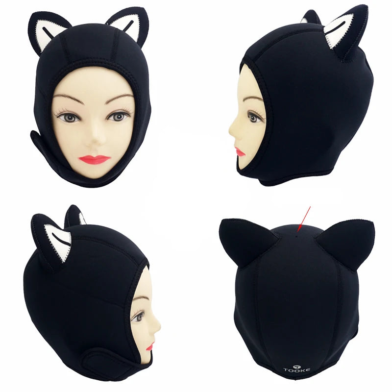 Wholesale Custom Printed Water Pro 3mm Neoprene Keep Warm Cartoon Scuba Diving Hood for Underwater Swimming Surfing Snorkeling
