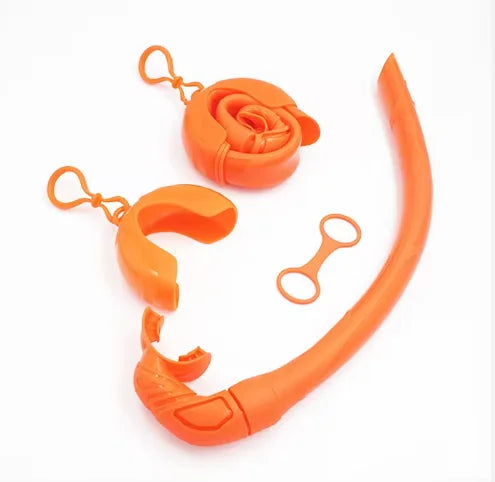 Soft Foldable Wet Tube Freediving Silicone Snorkel for Underwater Sea Swimming Snorkeling Breathing