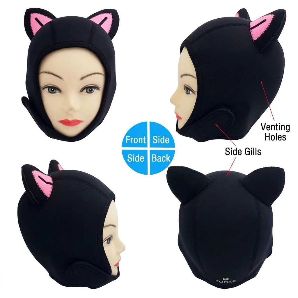 Wholesale Custom Printed Water Pro 3mm Neoprene Keep Warm Cartoon Scuba Diving Hood for Underwater Swimming Surfing Snorkeling