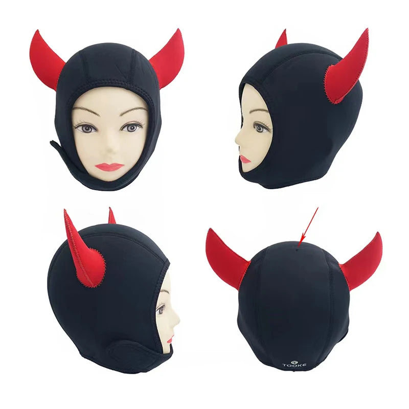 Wholesale Custom Printed Water Pro 3mm Neoprene Keep Warm Cartoon Scuba Diving Hood for Underwater Swimming Surfing Snorkeling