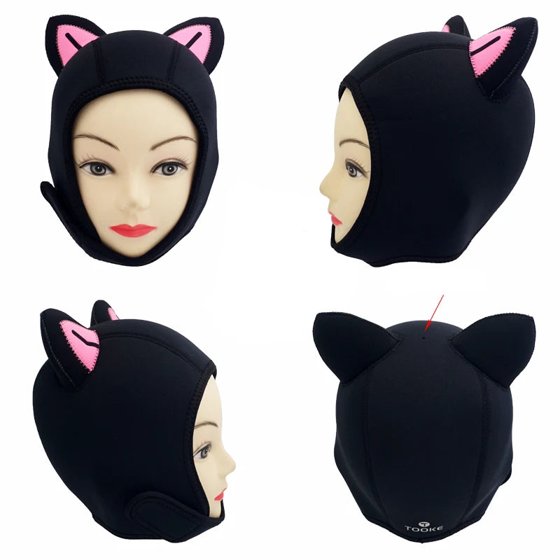 Wholesale Custom Printed Water Pro 3mm Neoprene Keep Warm Cartoon Scuba Diving Hood for Underwater Swimming Surfing Snorkeling