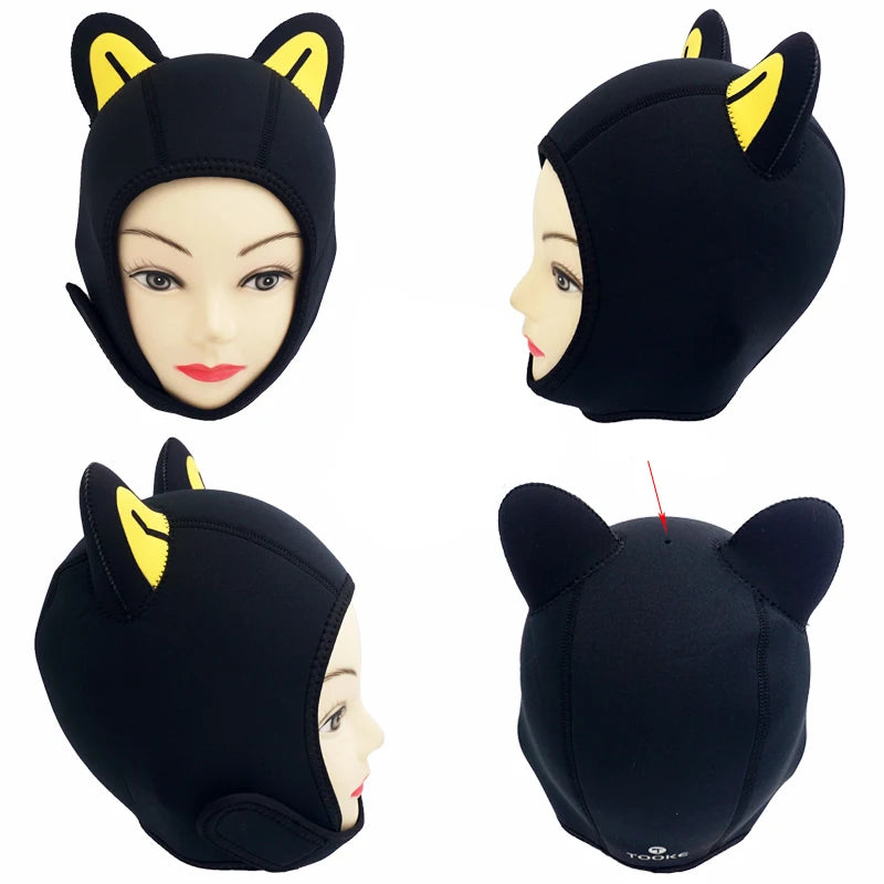 Wholesale Custom Printed Water Pro 3mm Neoprene Keep Warm Cartoon Scuba Diving Hood for Underwater Swimming Surfing Snorkeling