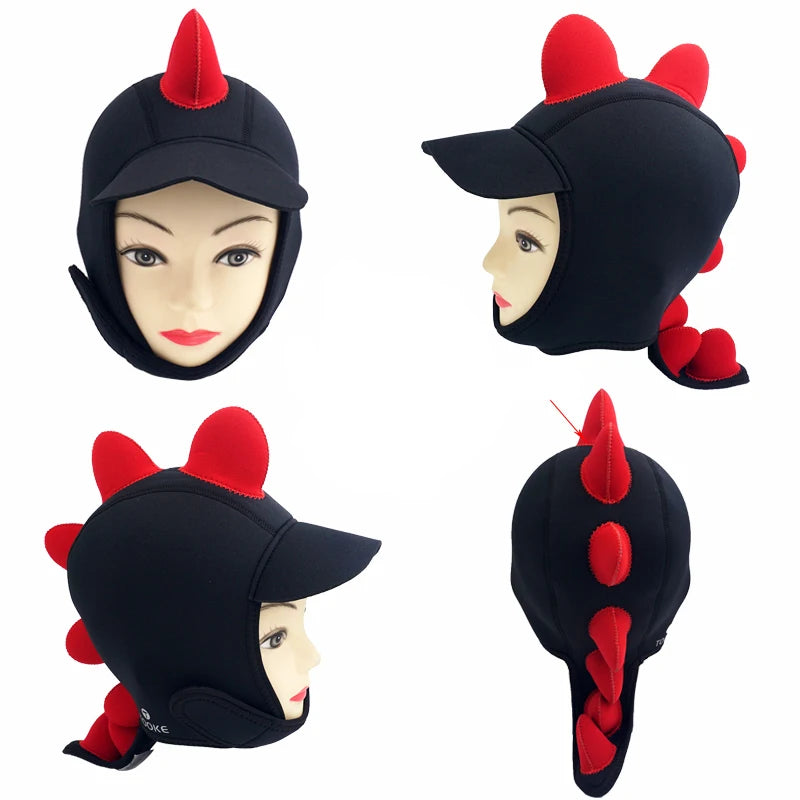 Wholesale Custom Printed Water Pro 3mm Neoprene Keep Warm Cartoon Scuba Diving Hood for Underwater Swimming Surfing Snorkeling