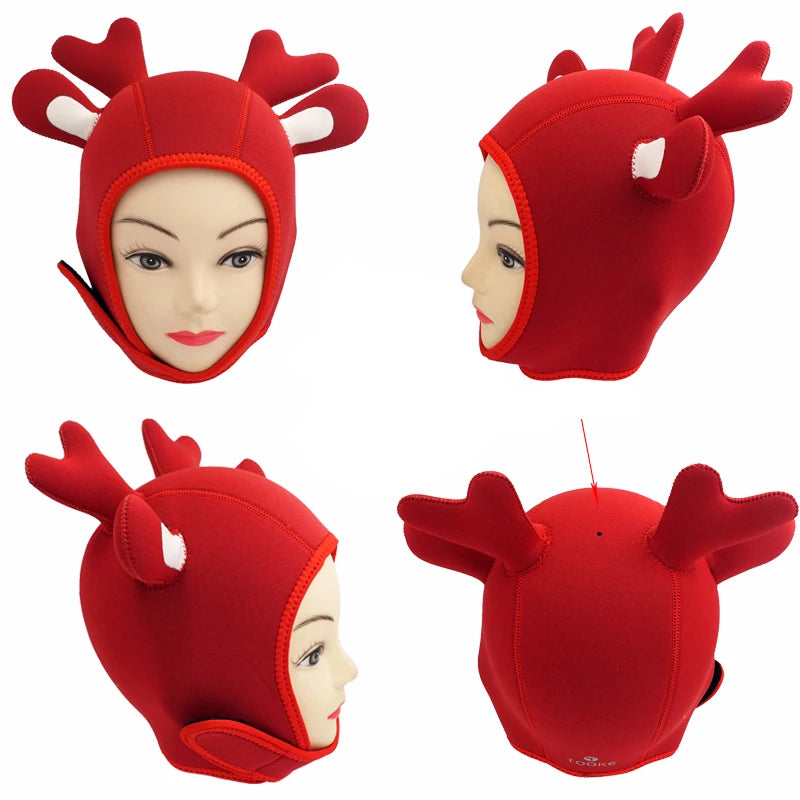 Wholesale Custom Printed Water Pro 3mm Neoprene Keep Warm Cartoon Scuba Diving Hood for Underwater Swimming Surfing Snorkeling