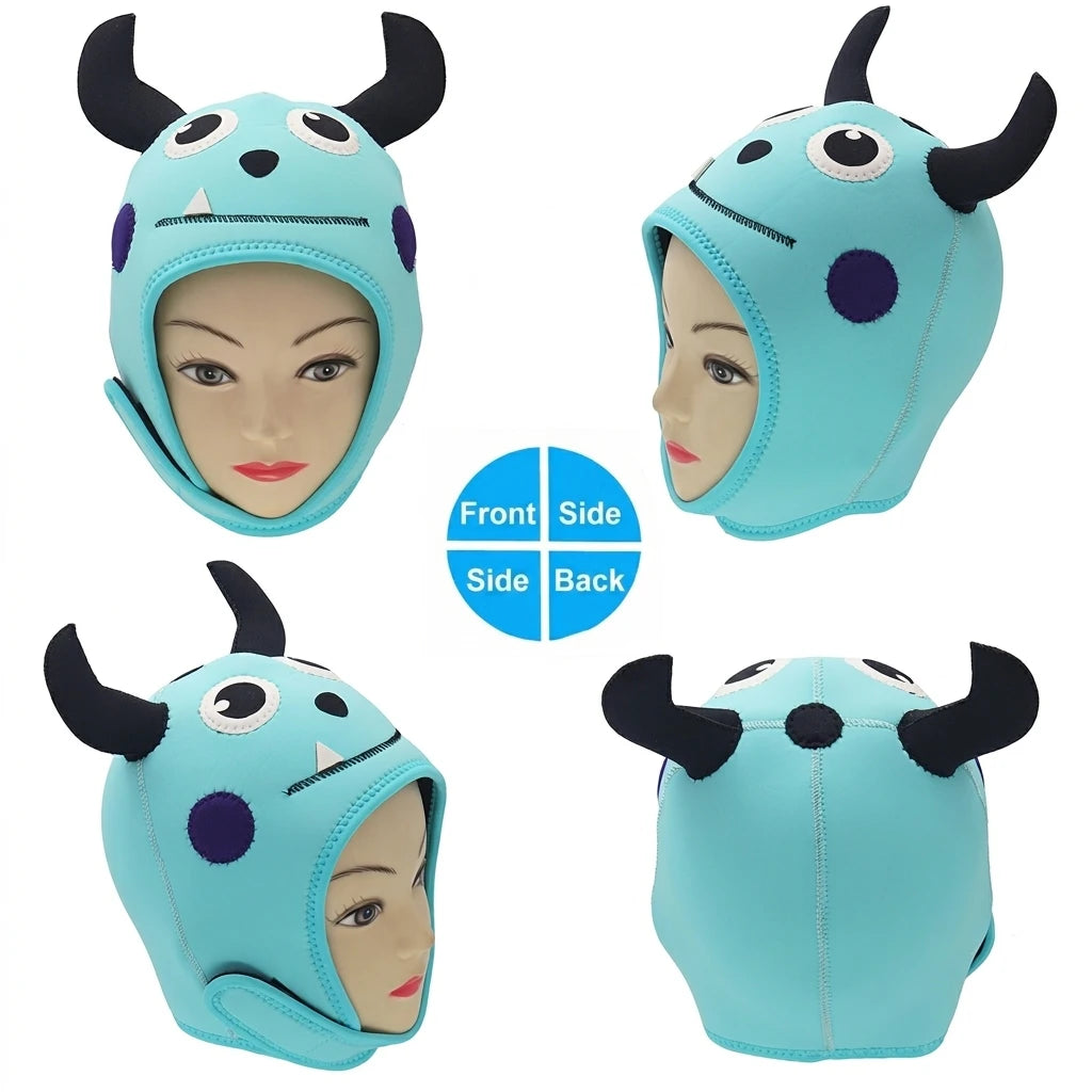 Wholesale Custom Printed Water Pro 3mm Neoprene Keep Warm Cartoon Scuba Diving Hood for Underwater Swimming Surfing Snorkeling