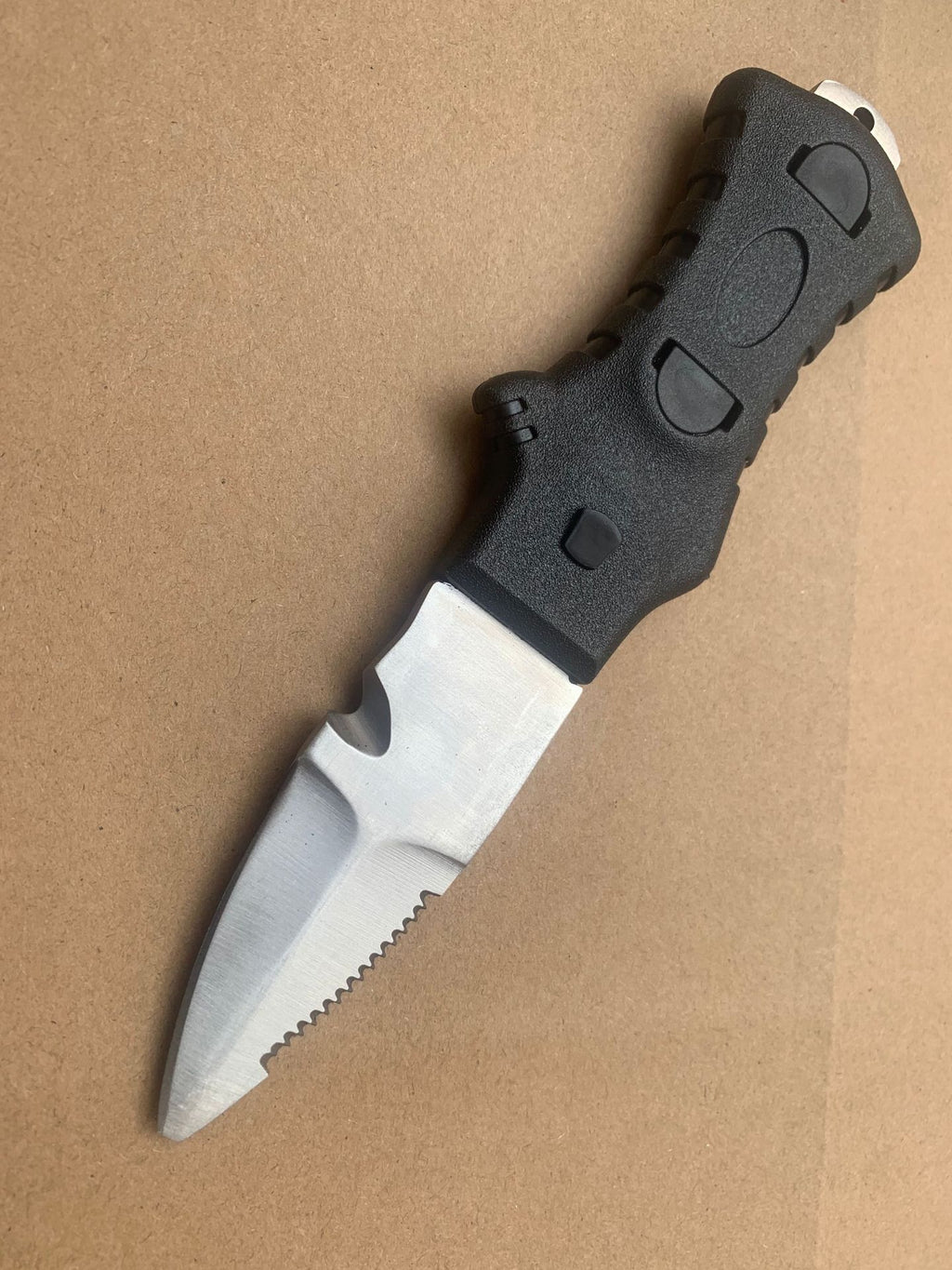 Dive Knife for Rescue, Stainless Steel Diving Tool with Line Cutter for Underwater & Survival