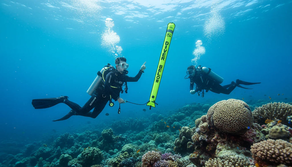 2026 Scuba Diving Surface Marker Buoy SMB safety tube for technical and recreational diving in multiple sizes