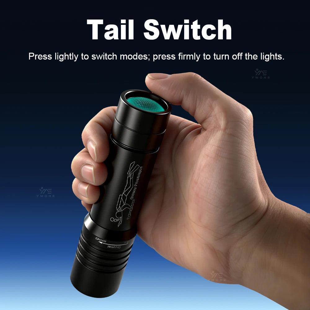 9500000000LM Powerful Diving Flashlight IPX8 Underwater Lamp Professional Scuba Diving Torch Type-c Rechargeable LED Dive Lights