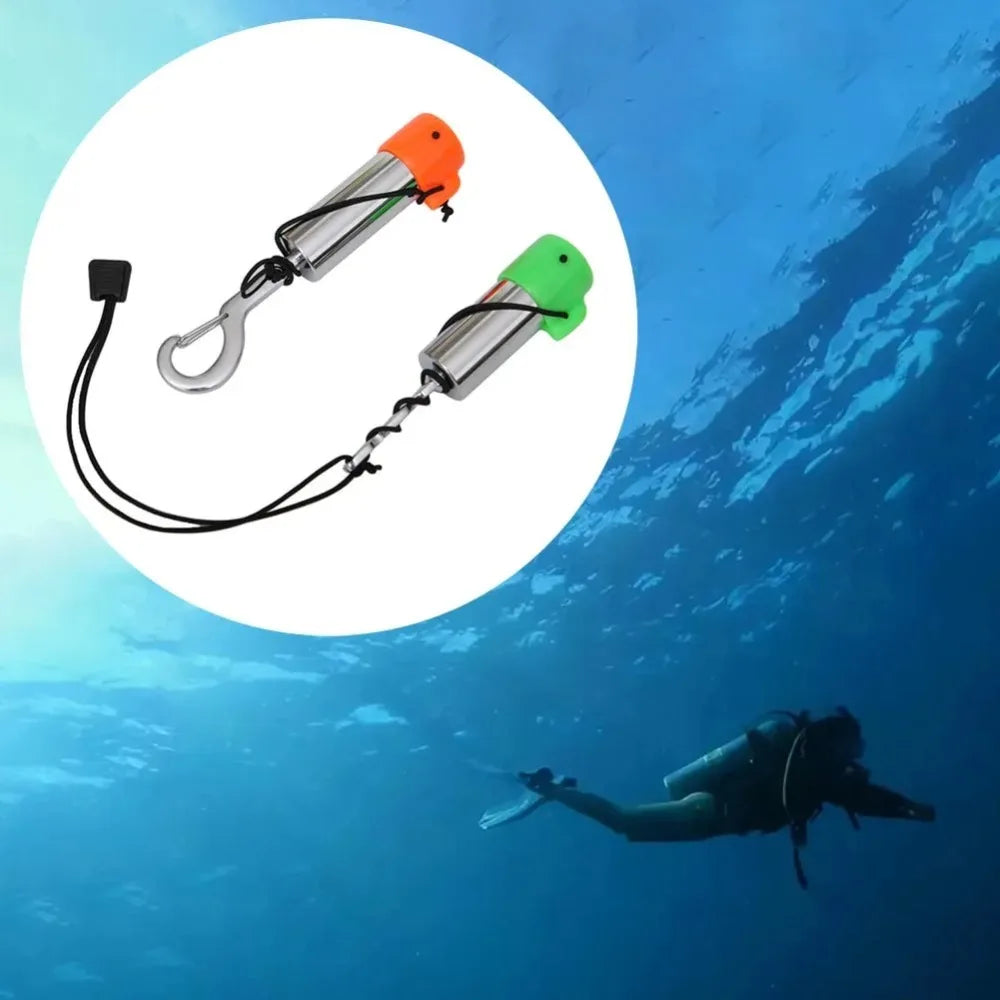 123mm/152mm Scuba Diving Signal Shaker Multifunctional Signal Bell With Cap Diving Rattle Noise Maker Stainless Steel