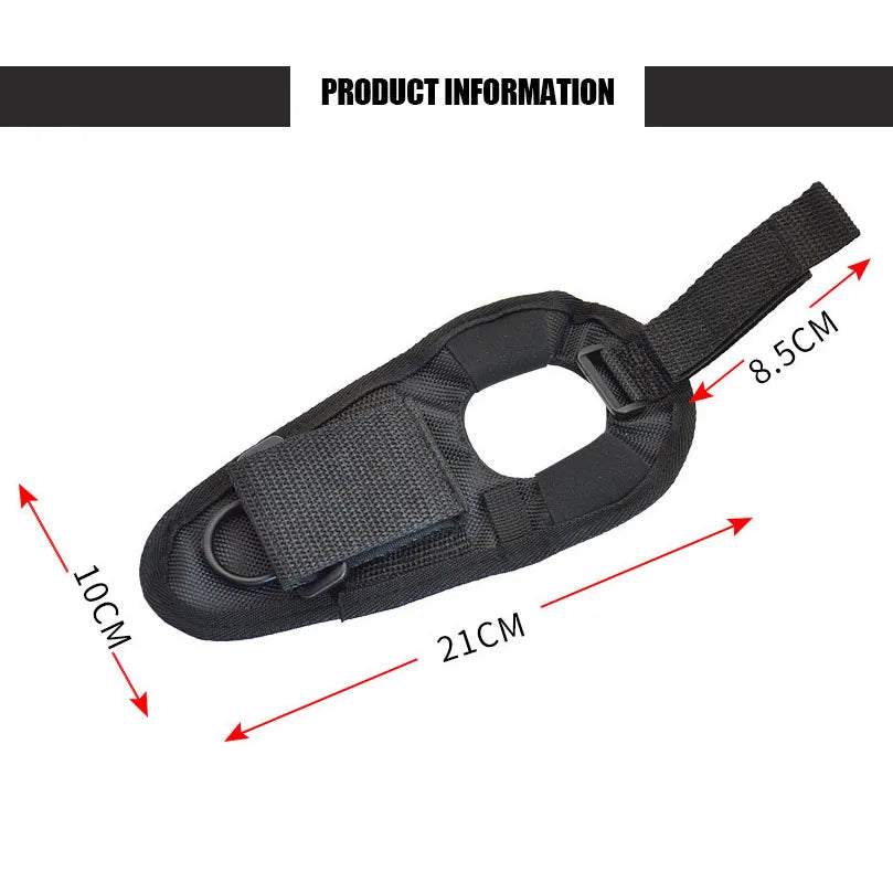 Scuba gloves with LED flashlight holder wrist strap for underwater diving illumination