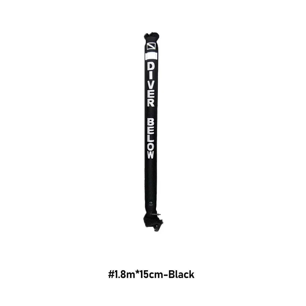 1.2M/1.5M/1.8M Professional Scuba Diving Inflatable Safety Sausage - SMB Signal Tube Surface Buoy Diver Below