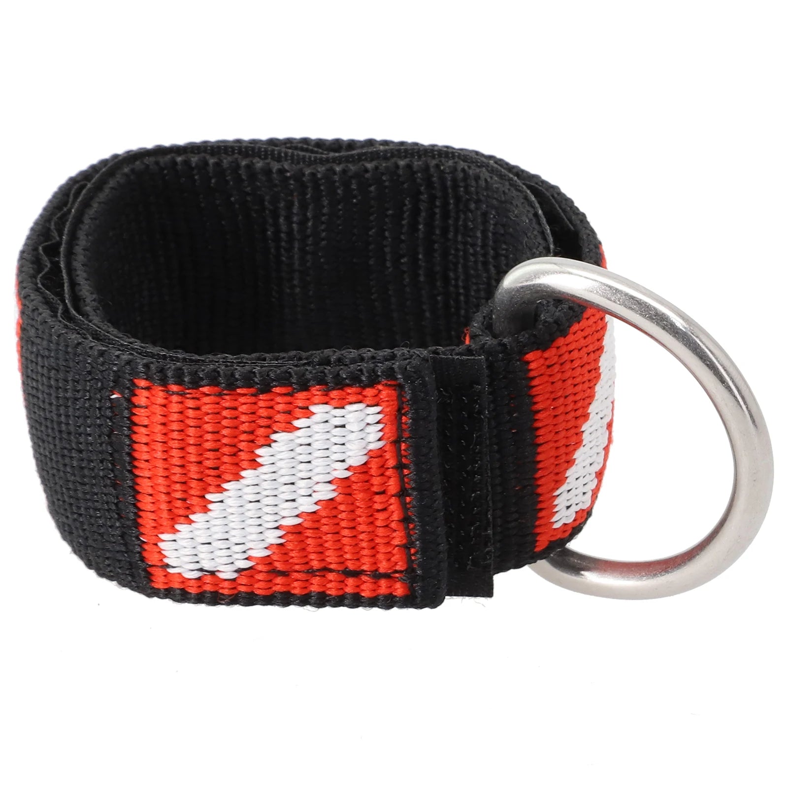 1pc Adjustable Scuba Diving Wrist Strap Lanyard Webbing Band With Metal D-Ring Freediving Webbing Holder Strap Swim Pool Parts