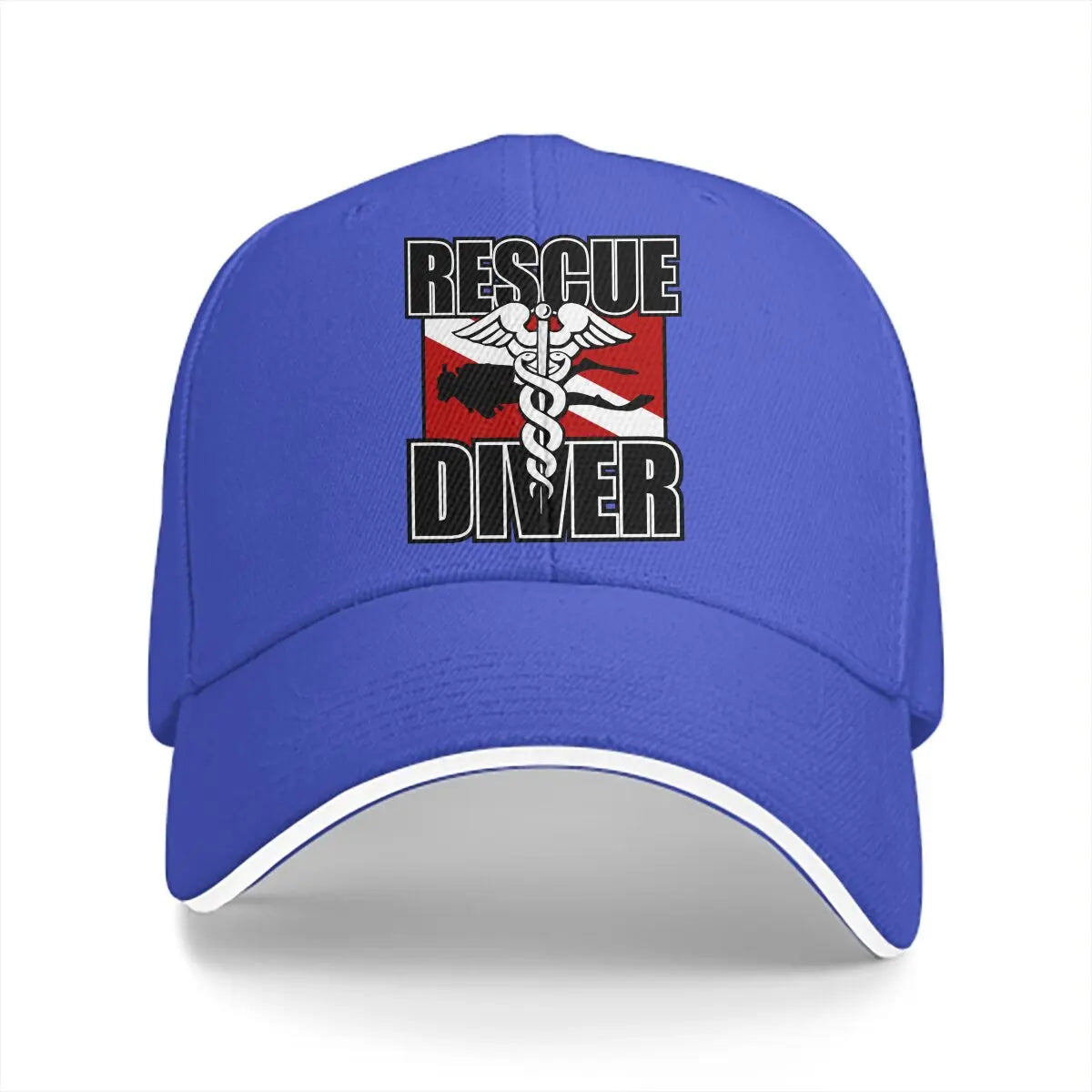Rescue Diver Baseball Cap Men Hats Women Visor Protection Snapback Diving Dive Scuba Caps