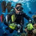Summer Men's Diving Gloves Men Women Elastic Breathable Ice Silk Outdoor Gloves For Outdoor Sport Hiking Camping Fishing Cycling
