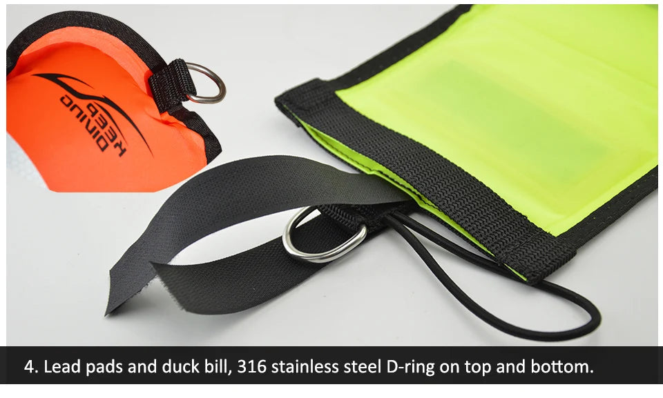 2026 New Arrival scuba diving Surface Marker Buoy SMB in orange for technical and recreational diving safety