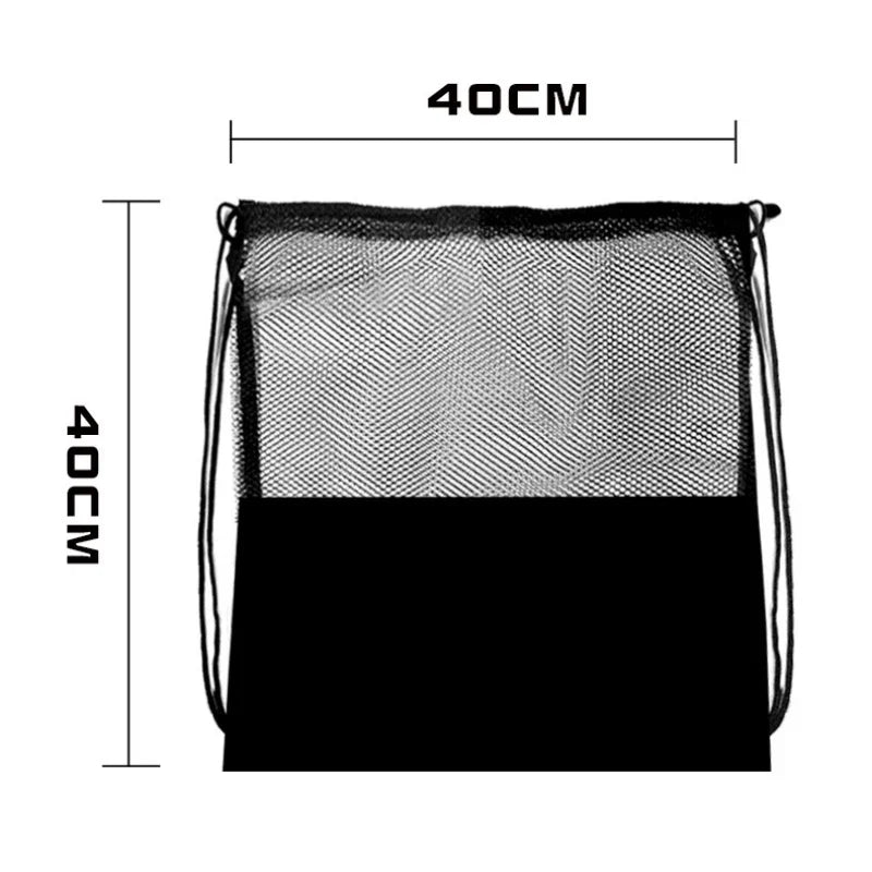 Sports Storage Backpack - Portable Mesh Ball Bag for Basketball/Soccer, Heavy Duty Carry Bag with Vent Panels & Shoulder Strap
