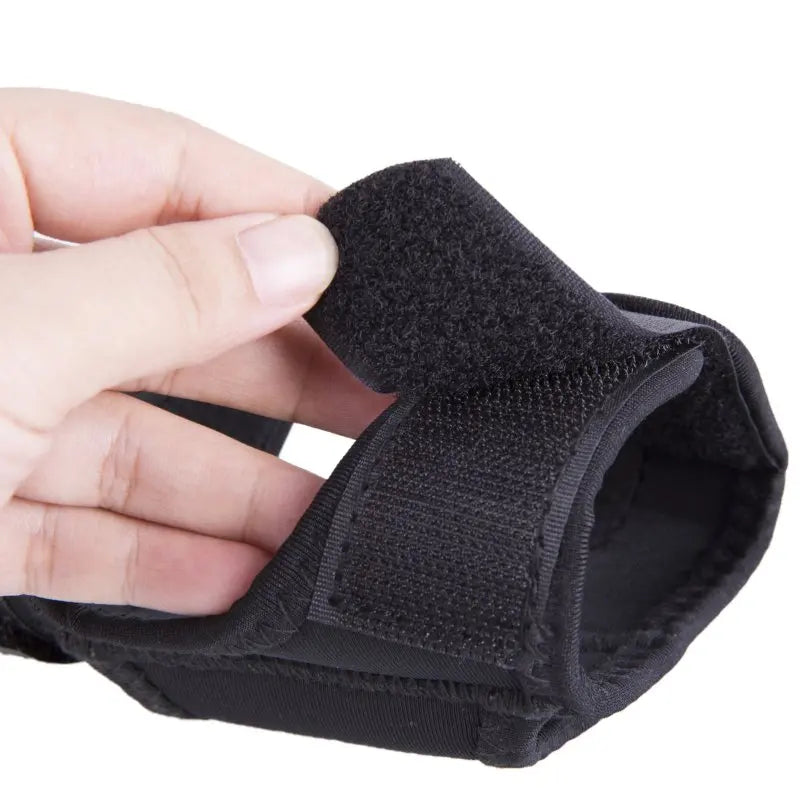 Adjustable black 600D nylon diving flashlight holder wrist strap for hands-free use