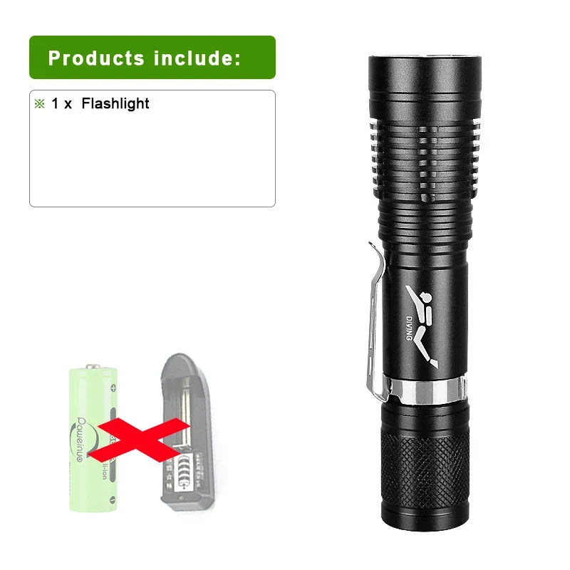 10000LM Professional Diving Flashlight Scuba LED Dive Light 26650 Hunting Dive Torch IPX8 Waterproof Underwater Lantern