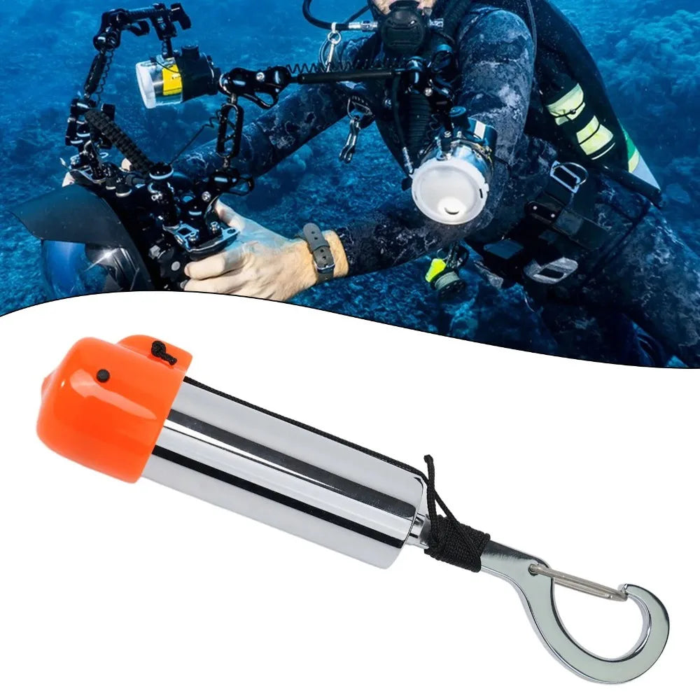 123mm/152mm Scuba Diving Signal Shaker Multifunctional Signal Bell With Cap Diving Rattle Noise Maker Stainless Steel