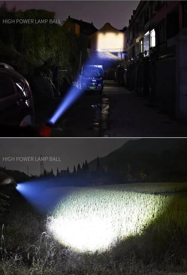 20000LM Scuba Diving Flashlight ZOOM Diving Light Underwater High Power Torch Light Waterproof for Video Shooting Fishing