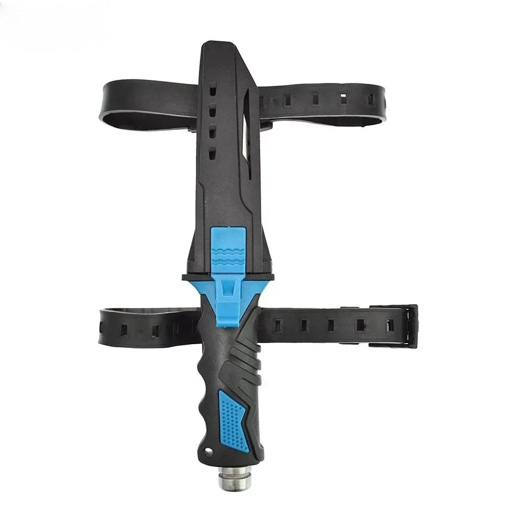 3 Type Fire Brigade Rescue Diving Knife, Leg Strap Rope Net Cutter with Glass Breaker Pommel, Outdoor Fishing Hunting Gear