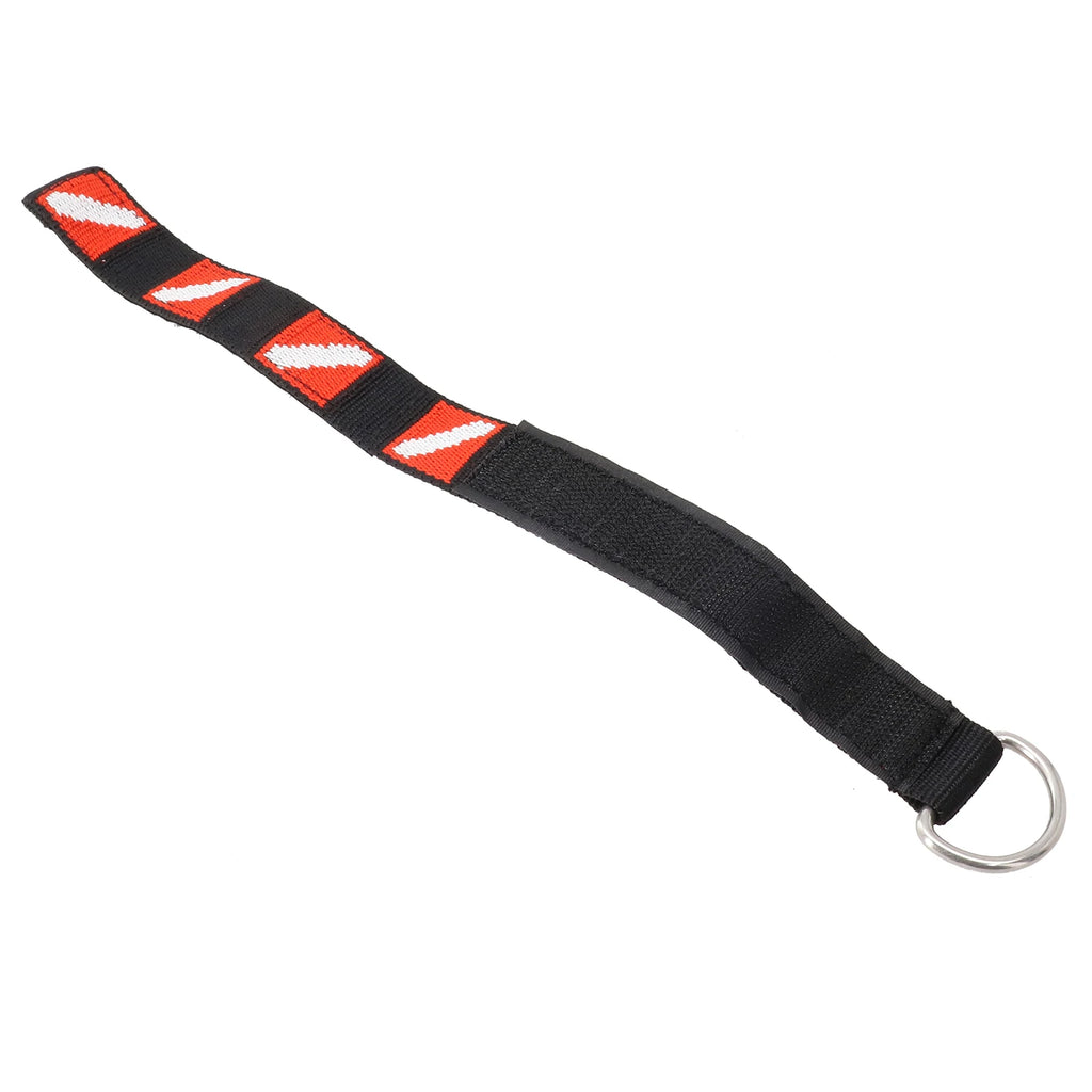1pc Adjustable Scuba Diving Wrist Strap Lanyard Webbing Band With Metal D-Ring Freediving Webbing Holder Strap Swim Pool Parts