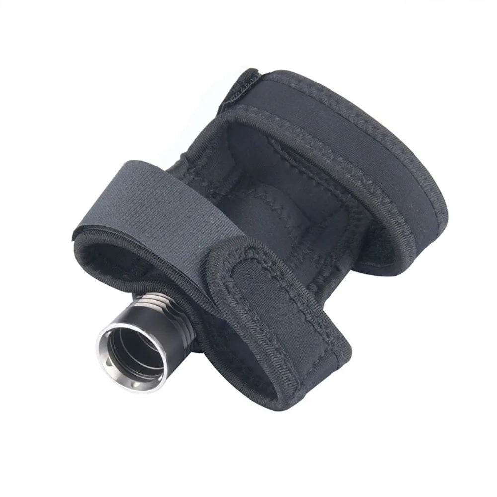 Adjustable Scuba Diving Flashlight Gloves Neoprene Soft Underwater LED Torch Holder Hand Free Elastic Wrist Strap Glove