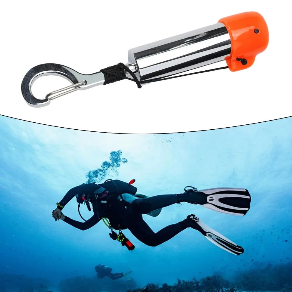 123mm/152mm Scuba Diving Signal Shaker Multifunctional Signal Bell With Cap Diving Rattle Noise Maker Stainless Steel