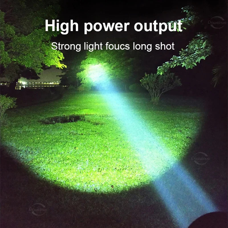 10000LM Professional Diving Flashlight Scuba LED Dive Light 26650 Hunting Dive Torch IPX8 Waterproof Underwater Lantern