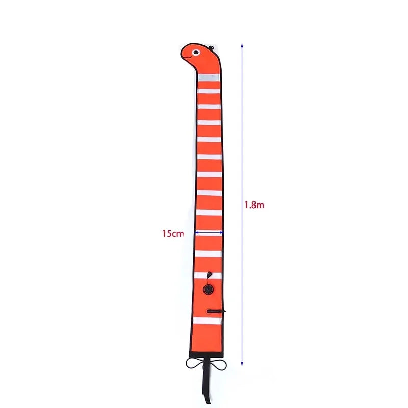 Animals Themed Inflatable Scuba Diving Safety Sausage Signal Surface Buoy (SMB) Tube 1.8M 1.5M for Diving Safety