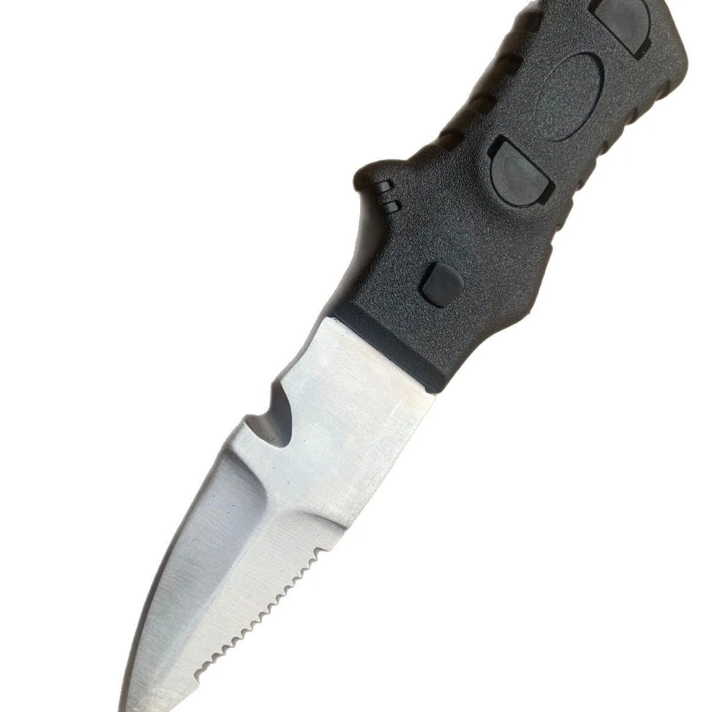 Dive Knife for Rescue, Stainless Steel Diving Tool with Line Cutter for Underwater & Survival