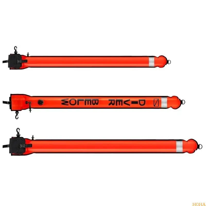N0HA Open Bottom Safety Inflatable Dives Float with Reel & Clip Scubas Tube