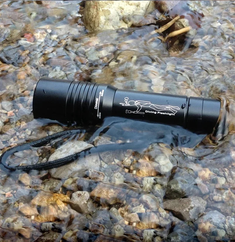 9500000000LM Powerful Diving Flashlight IPX8 Underwater Lamp Professional Scuba Diving Torch Type-c Rechargeable LED Dive Lights