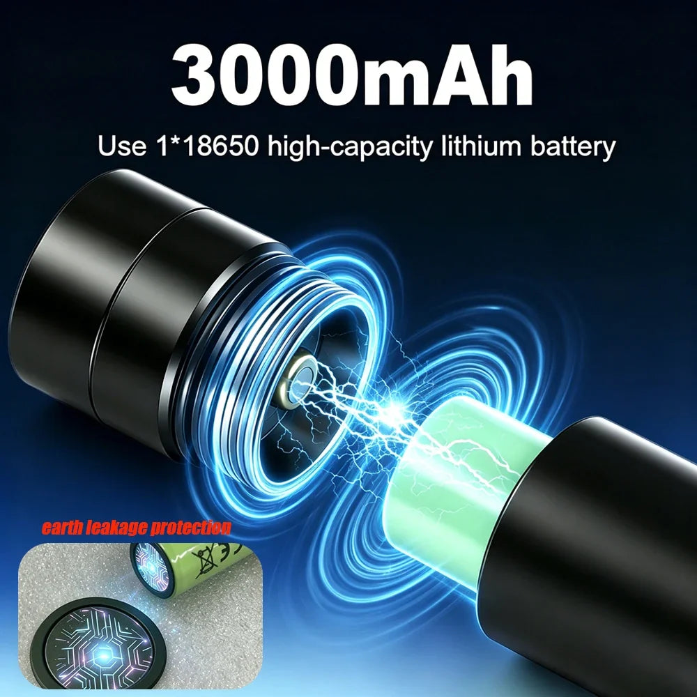 20000LM Scuba Diving Flashlight ZOOM Diving Light Underwater High Power Torch Light Waterproof for Video Shooting Fishing
