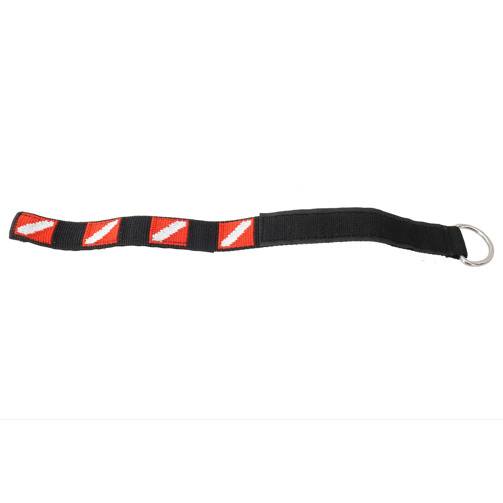 1pc Adjustable Scuba Diving Wrist Strap Lanyard Webbing Band With Metal D-Ring Freediving Webbing Holder Strap Swim Pool Parts