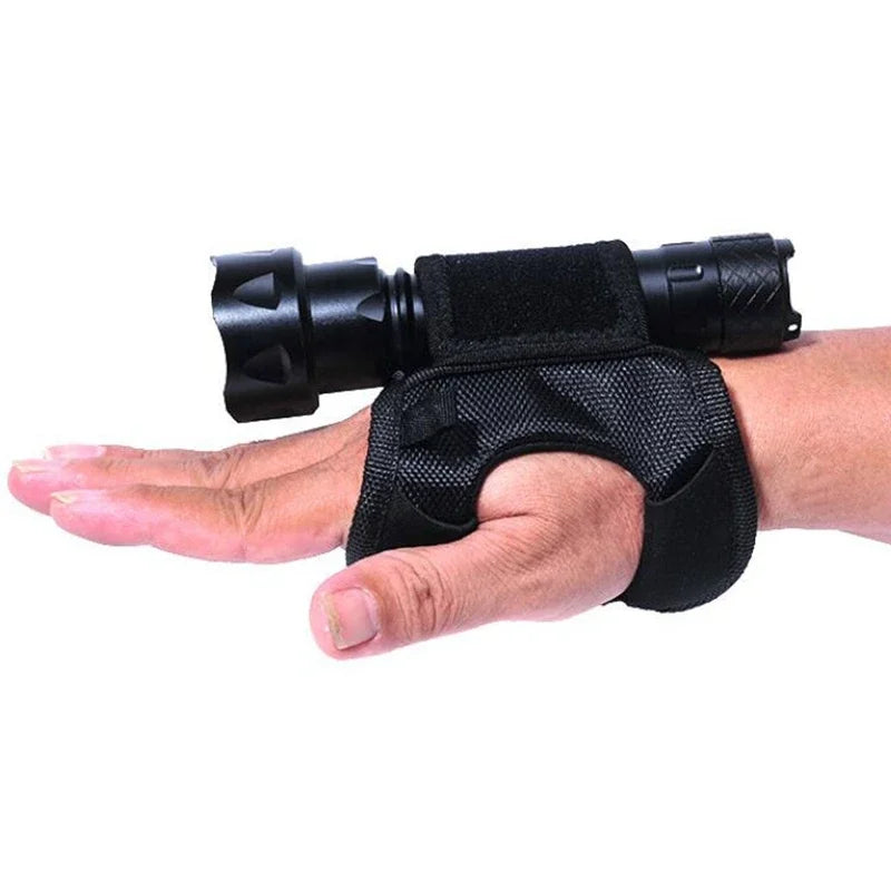 Flashlight LED Torch Holder Handfree Flashlight Holder Hand Arm Mount Wrist Strap Glove for Underwater Scuba Diving Dive Cycling
