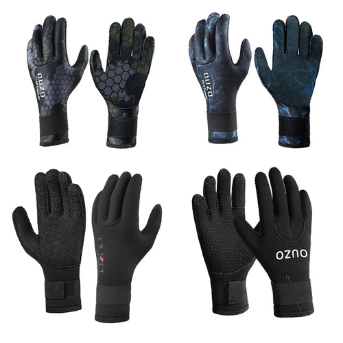 3MM Neoprene Diving Gloves Camo Resistant Warm Anti-Slip Wear-Resistant Swimming Snorkeling Gloves For Fish Catching