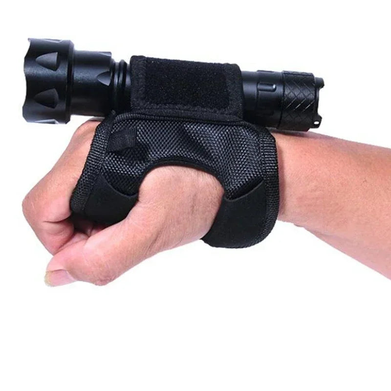 Flashlight LED Torch Holder Handfree Flashlight Holder Hand Arm Mount Wrist Strap Glove for Underwater Scuba Diving Dive Cycling