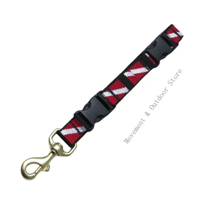 Diving Lanyard Clip Fin Shoe Lifting Rope Diving Flippers and Mask Keeper Quick Release Webbing Strap Buckle