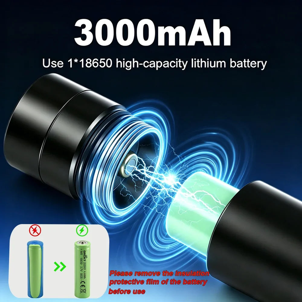 20000LM Scuba Diving Flashlight ZOOM Diving Light Underwater High Power Torch Light Waterproof for Video Shooting Fishing