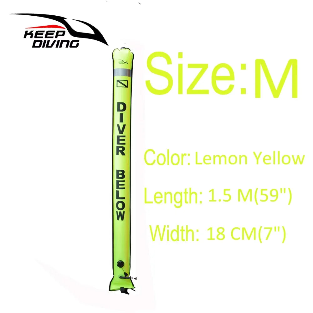 2026 new arrival scuba diving surface marker buoy in red for technical and recreational diving