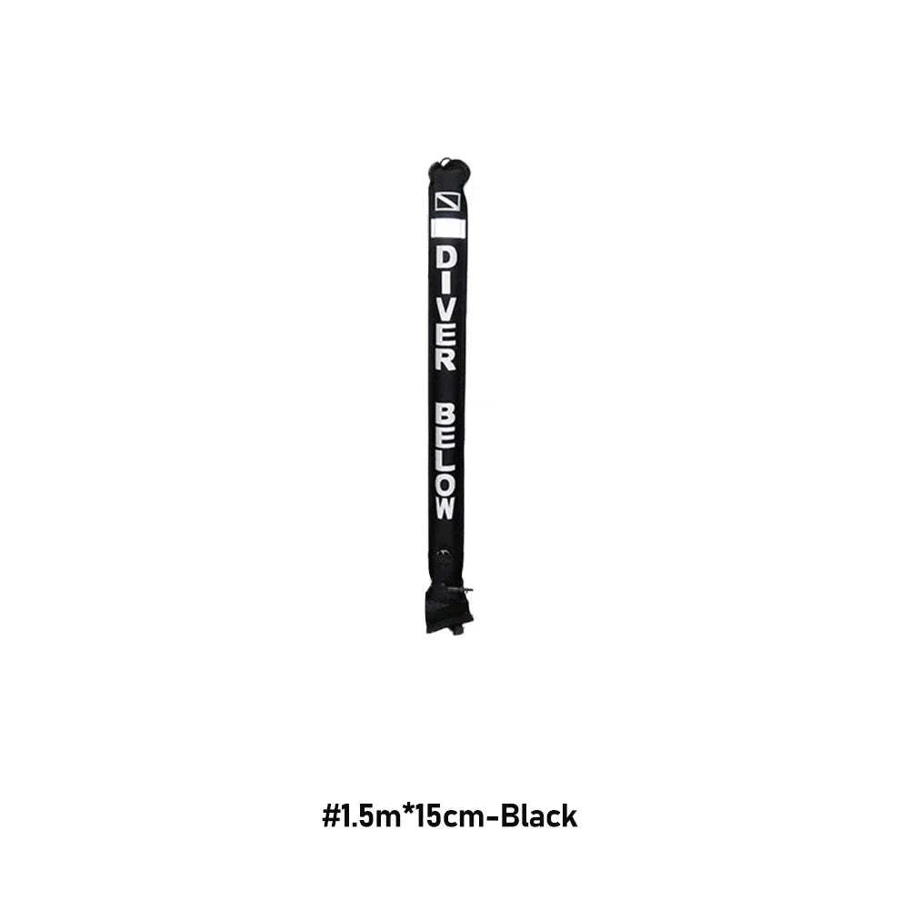 1.2M/1.5M/1.8M Professional Scuba Diving Inflatable Safety Sausage - SMB Signal Tube Surface Buoy Diver Below