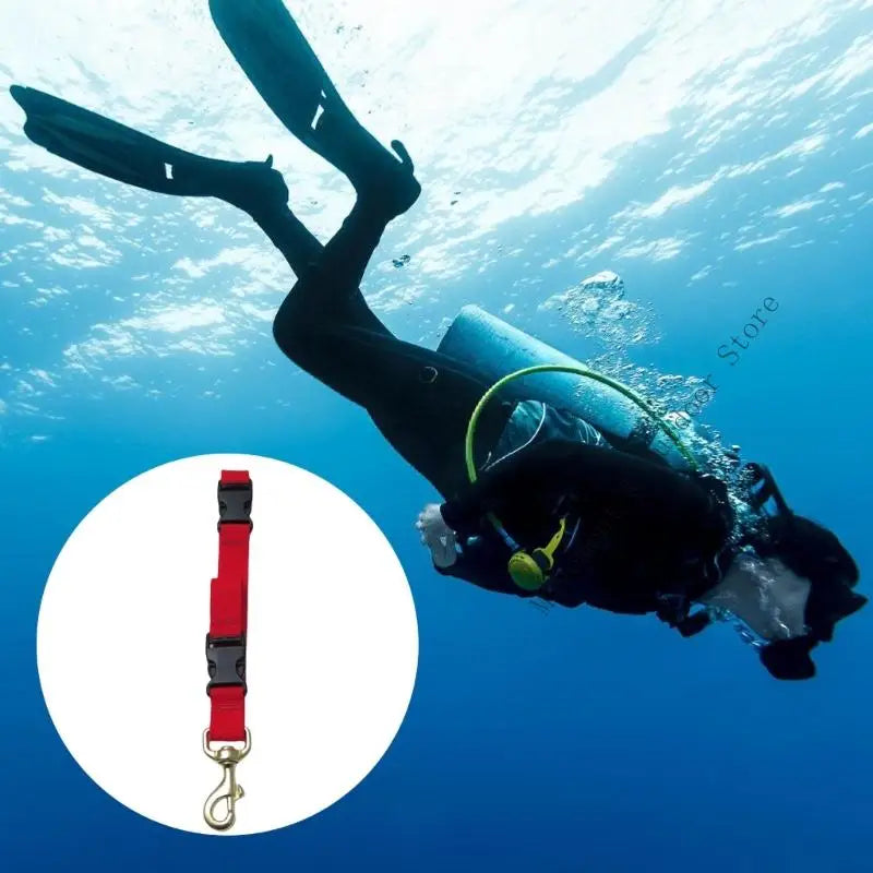 Diving Lanyard Clip Fin Shoe Lifting Rope Diving Flippers and Mask Keeper Quick Release Webbing Strap Buckle